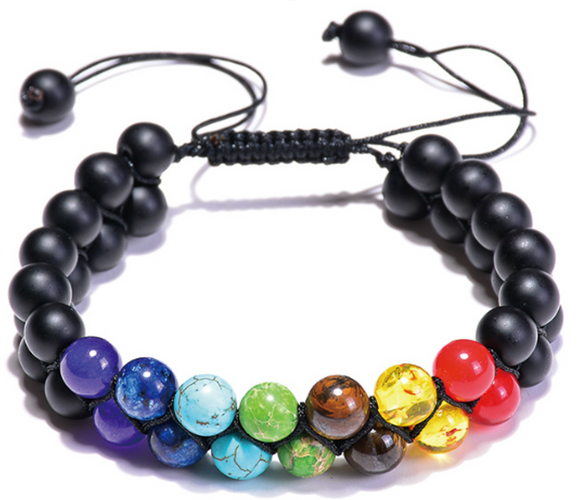 Seven chakra & onex Bracelet - إسوارة الشاكرات السبعة