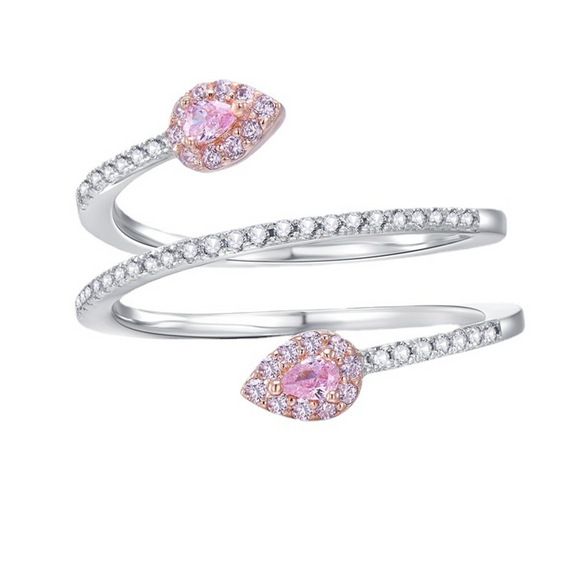 Rose Quartz & White Topaz  - حجر الروز كوارتز - الحب والجذب والعلاقات