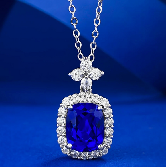 Sapphire Gemstone & White Topaz -  الزفير - الياقوت الازرق
