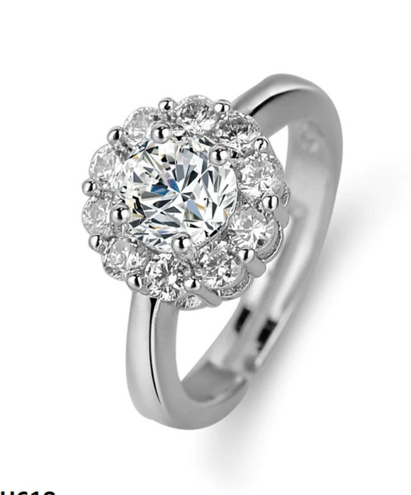 Moissanite Diamond Ring- خاتم الماس الموزنايت | 1 قراط