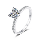 Moissanite Diamond Ring- خاتم الماس الموزنايت | 1 قراط