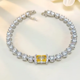 Yellow sapphire  & White Topaz Ring  ياقوت اصفر وتوباز ابيض