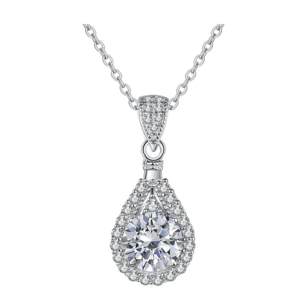 Moissanite Diamond Necklace  قلادة الماس الموزنايت