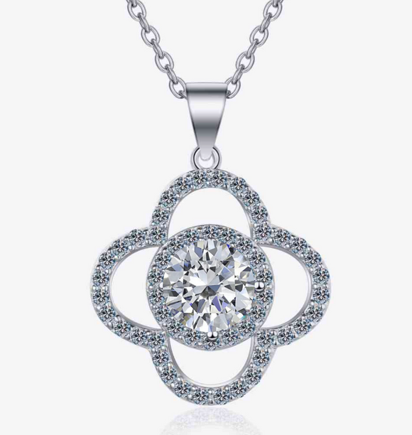 Moissanite Diamond Necklace  قلادة الماس الموزنايت | 1 قراط
