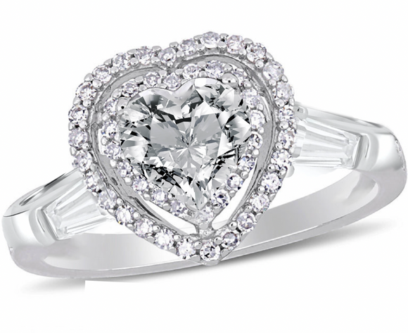 Moissanite Diamond Ring- خاتم الماس الموزنايت | 1 قراط