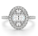 Twins Moissanite Diamond Ring   -2 قراط