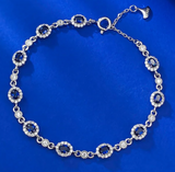 Sapphire  & White Topaz Ring الياقوت الازرق والتوباز الابيض