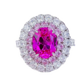 pink sapphire , white sapphire - set  | ياقوت وردي، ياقوت ابيض