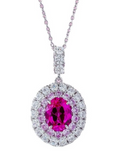 pink sapphire , white sapphire - set  | ياقوت وردي، ياقوت ابيض