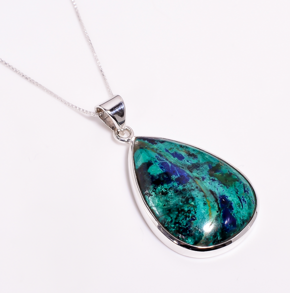 Azurite Necklace-قلادة حجر الأزورايت