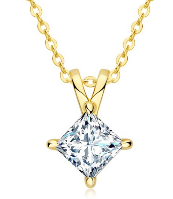 Moissanite Necklace- قلادة الماس الموزنايت