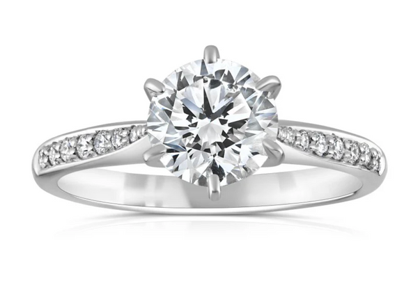 Moissanite Diamond Ring- خاتم الماس الموزنايت | 3 قراط