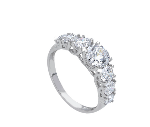 Moissanite Diamond Ring- خاتم الماس الموزنايت