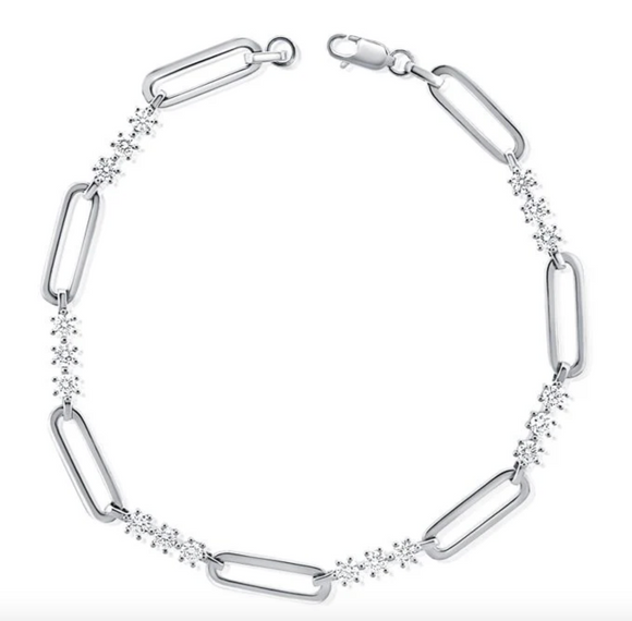 Moissanite Bracelet- اسوارة الماس الموزنايت -  0.1 قراط