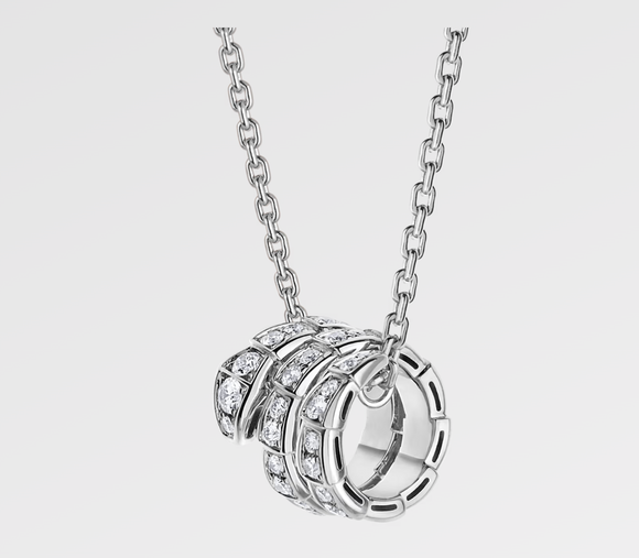 Bvlgari Diamond Moissanite  - قلادة الماس الموزنايت - بلغاري