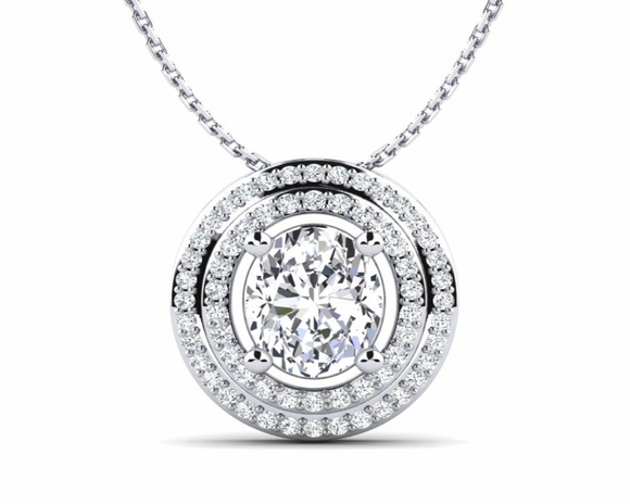 Maze Women Moissanite Diamond Necklace  قلادة الماس الموزنايت | 2 قراط