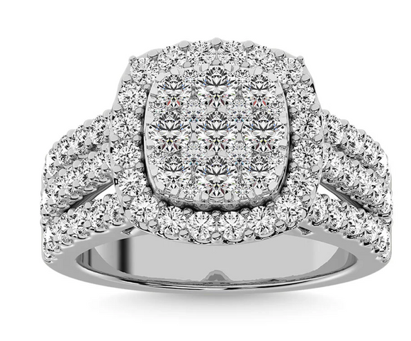 Moissanite Diamond Ring queen - خاتم الماس موزنايت