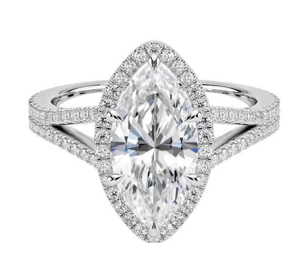 Marquise Moissanite Diamond Ring -  خاتم الماس موزنايت - ماركيز