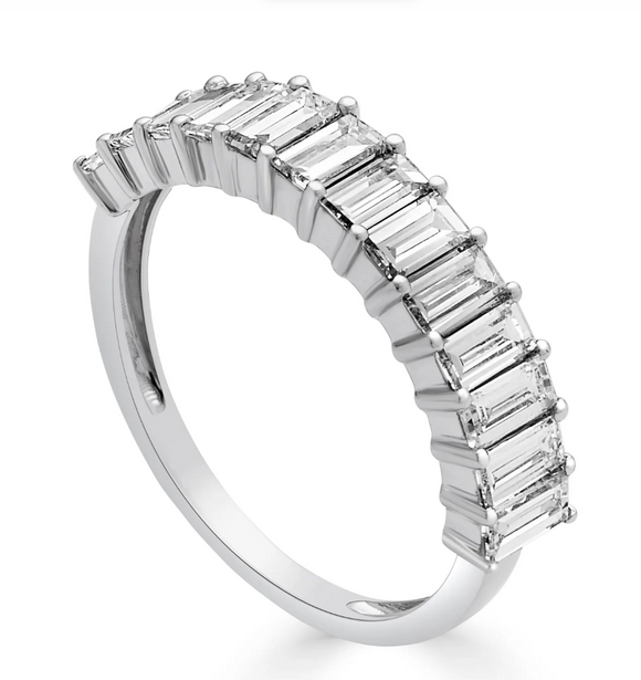 Moissanite Diamond Ring - Band -  خاتم الماس موزنايت