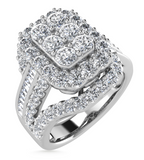 Moissanite Diamond Ring PRINCESS  - خاتم الماس موزنايت