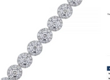 lady Moissanite Diamond Bracelet  - اسوارة الماس الموزنايت