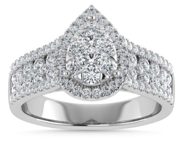 Moissanite Diamond Ring Opulent - خاتم الماس موزنايت