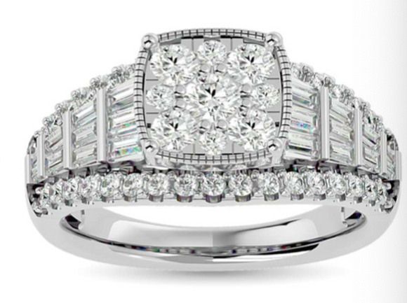 Moissanite Diamond Ring Lustrous - خاتم الماس موزنايت