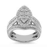 Moissanite Diamond Ring Statement piece  - خاتم الماس موزنايت