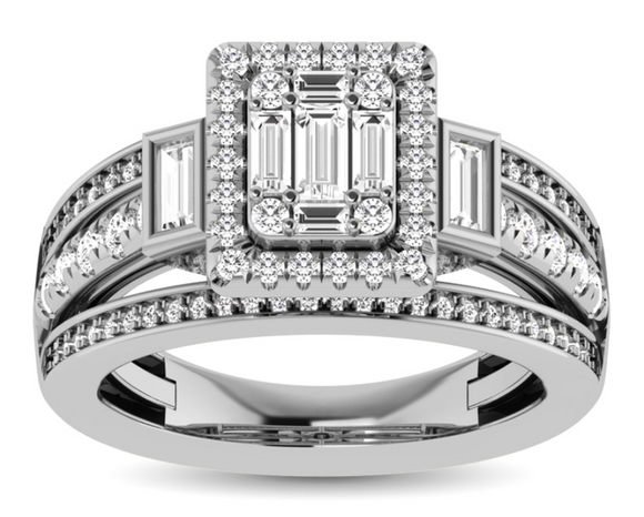 Moissanite Diamond Ring Scintillating - خاتم الماس موزنايت