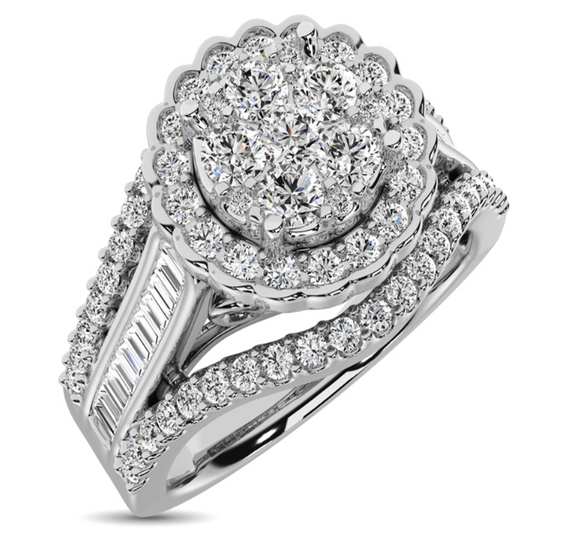 Moissanite Diamond Ring Fiery - خاتم الماس موزنايت