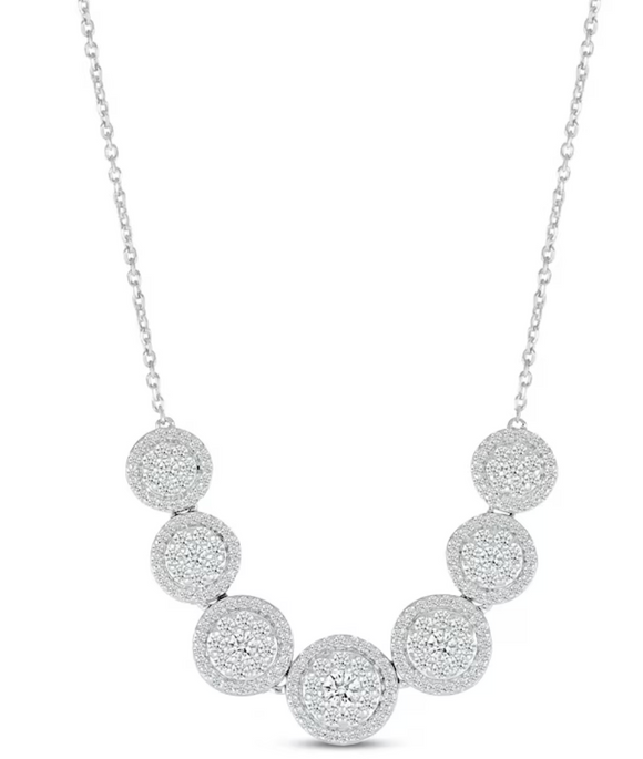 Moissanite diamond necklace - قلادة الماس موزنايت