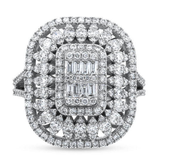 unique  |  Moissanite Diamond Ring - خاتم الماس موزنايت