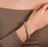Tennis  Moissanite Diamond Bracelet   | قراط لكل حبة الماس - تنس  |