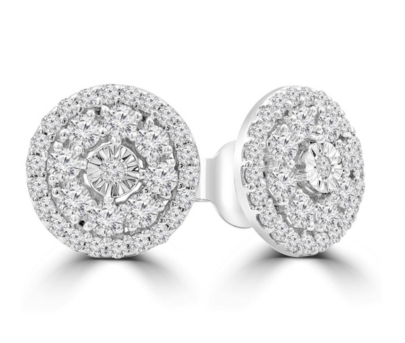 Moissanite Diamond Earring- -حلق الماس الموزنايت