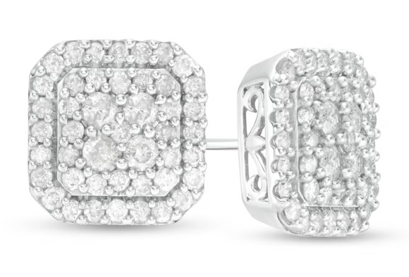 Moissanite Diamond Earring- -حلق الماس الموزنايت