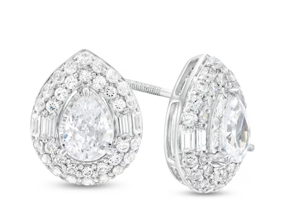 Moissanite Diamond Earring- -حلق الماس الموزنايت