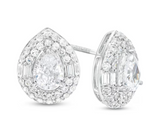 Moissanite Diamond Earring- -حلق الماس الموزنايت