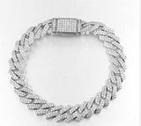 Men’s Moissanite Diamond Cuban Link Chain Bracelet