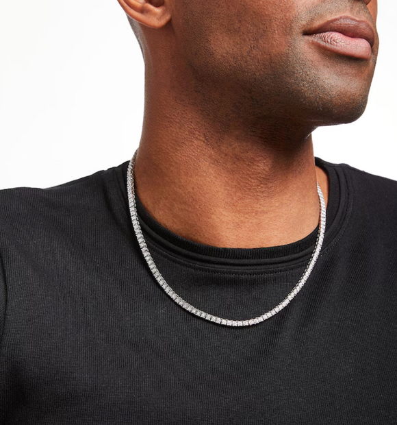 Moissanite Diamond Tennis Necklace | 0.15 carat |  قلادة الماس الموزنايت تنس
