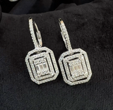 Moissanite Diamond Earring- -حلق الماس الموزنايت