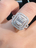 Moissanite Diamond Ring - خاتم الماس موزنايت