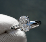 Moissanite Diamond Ring - خاتم الماس موزنايت 4.5 قيراط