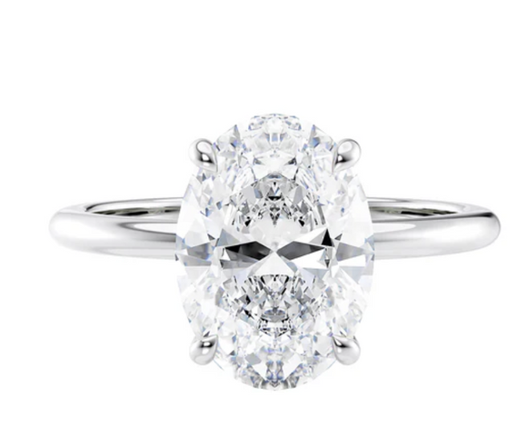 Moissanite Diamond Ring - خاتم الماس موزنايت 4.5 قيراط