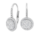 Moissanite Diamond Earring- -حلق الماس الموزنايت