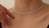 Moissanite Diamond Tennis Necklace | 0.03  carat |  قلادة الماس الموزنايت تنس
