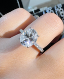 5 CARAT | OVAL | Moissanite Diamond Ring - خاتم الماس موزنايت