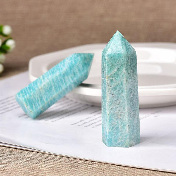 Chinese amazonite point - قطب الامازونايت