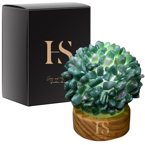 S&H Brand -aventurine Healing Table Lamp - مصباح حجر الأفنتورين