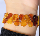 Shark's teeth adult bracelet -اسوارة العنبر