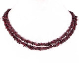 قلادة حجر الجارنيت- Garnet Chips Beads